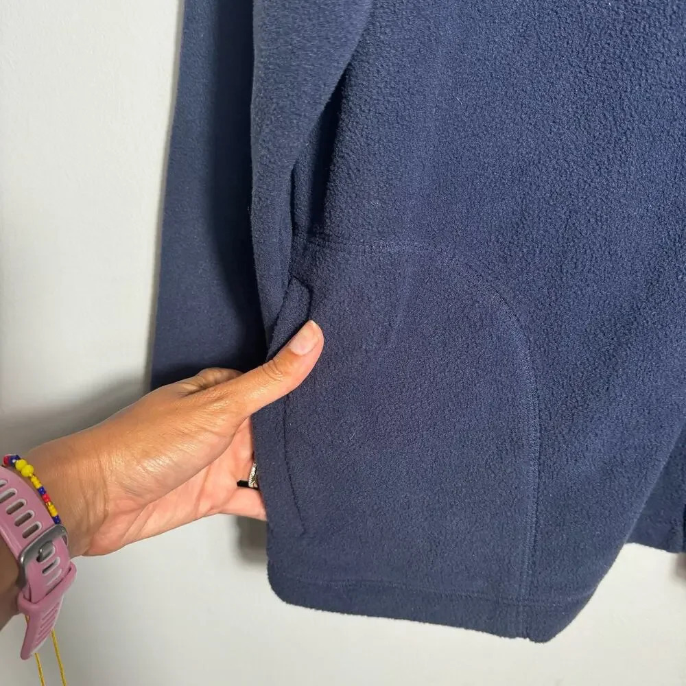 Anthology Unisex Navy Full‎ Zip Fleece Jacket Sweater Sz 16/18 - Picture 12 of 14